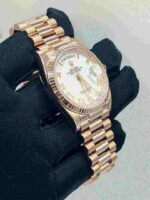 Rolex Day-Date 128235-0070 Rose Gold White Dial