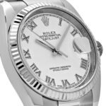 Rolex Datejust 116234 Stainless Steel and White Gold White Dial