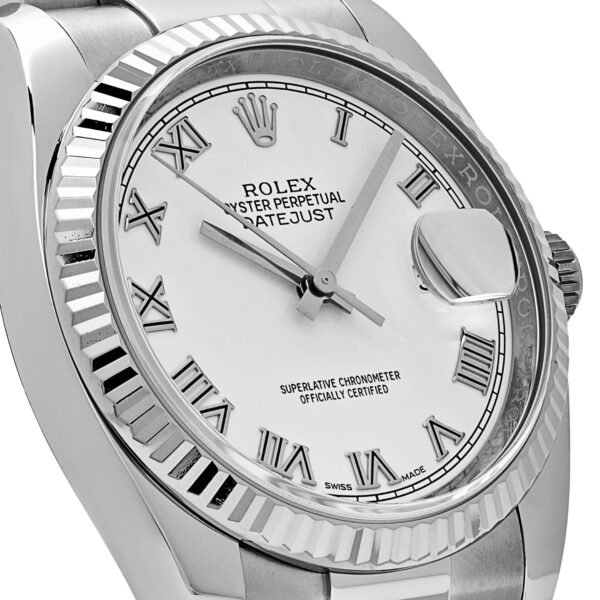 Rolex Datejust 116234 Stainless Steel and White Gold White Dial