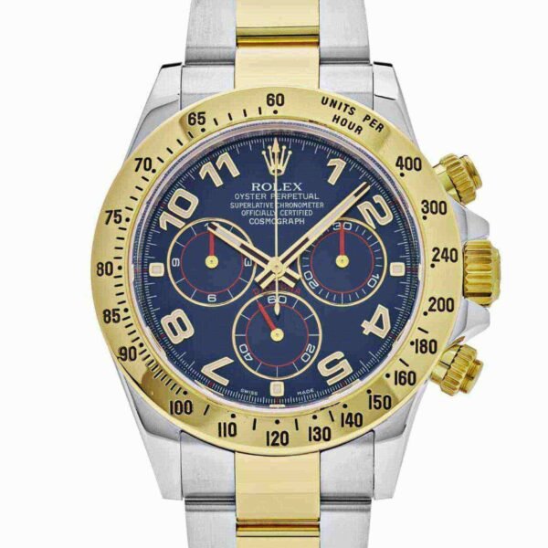 Rolex Cosmograph Daytona 116523-0045 Stainless Steel and Yellow Gold Blue Dial