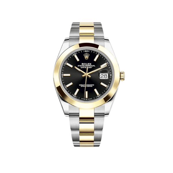 Rolex Datejust 126303 Stainless Steel Yellow Gold Black Dial