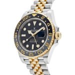 Rolex GMT-Master II 126713GRNR Stainless Steel Yellow Gold Black Dial Jubilee