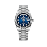 Rolex Day-Date 128239 White Gold Blue Ombre Diamond Dial