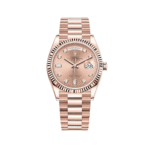 Rolex Day-Date 128235 Rose Gold Pink Diamond Dial