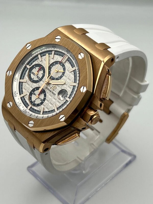 Audemars Piguet Royal Oak Offshore 26408OR.OO.A010CA.01.99 Chronograph 'Summer Byblos Edition' Rose Gold White Dial Limited Edition