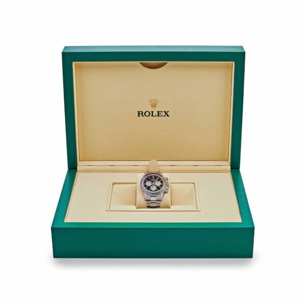 Rolex Daytona 116599RBOW 'Rainbow' White Gold Black Dial Sapphire Bezel
