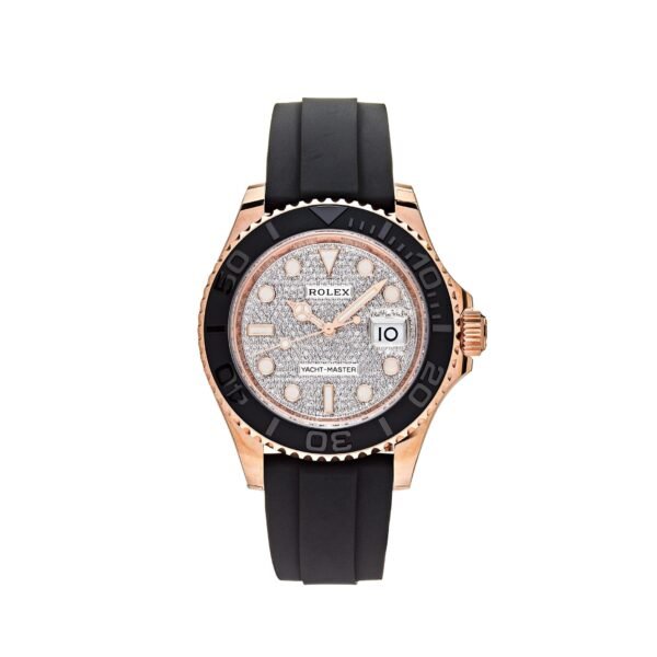 Rolex Yacht-Master 116655 Rose Gold Pave Diamond Dial (2020)