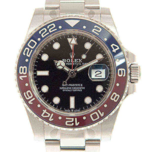 Rolex GMT Master II 116719BLRO 40mm Pepsi Blue and Red Bezel Stainless Steel Automatic Black Dial