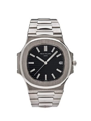 Patek Philippe Nautilus 3711/1G-001 White Gold Black Dial Date (2005)