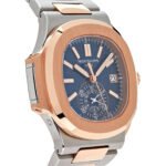 Patek Philippe Nautilus 5980/1AR-001 Chronograph Stainless Steel Rose Gold Blue Dial (2024)