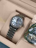 Rolex Datejust 126284RBR-0012 Stainless Steel White Gold Mother of Pearl Dial