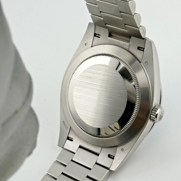 Rolex Day-Date 228396TBR Platinum Diamond Bezel Ice Blue Diamond Dial