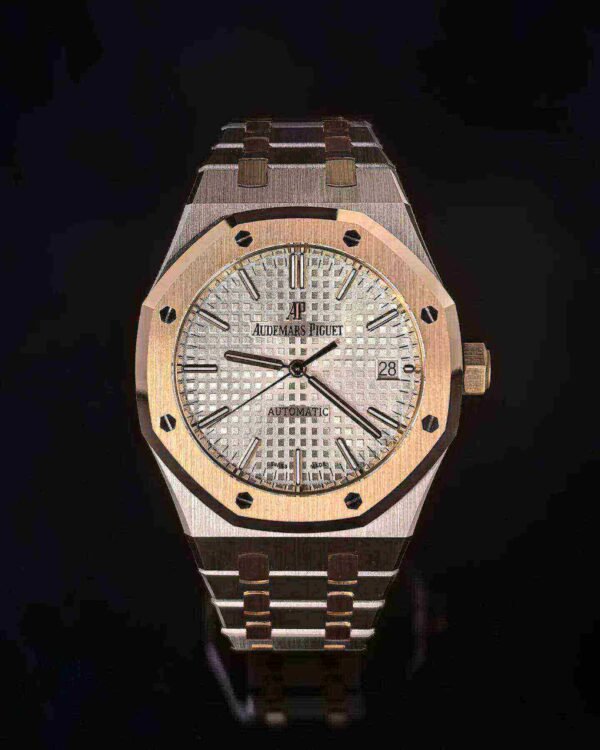 Audemars Piguet Oak Selfwinding Silver dial, 37mm, Steel and 18k Rose gold, 15450SR.OO.1256SR.01