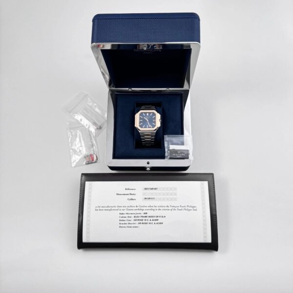 Patek Philippe Cubitus 5821/1AR-001 Stainless Steel Rose Gold Blue Dial