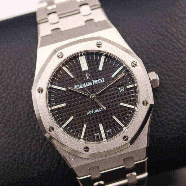 Audemars Piguet Oak Selfwinding with Black Dial 41mm Stainless Steel Watch 15400ST.OO.1220ST.01