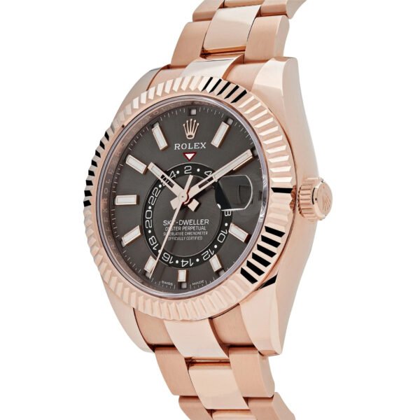 Rolex Sky-Dweller 326935 Rose Gold Rhodium Slate Grey Dial