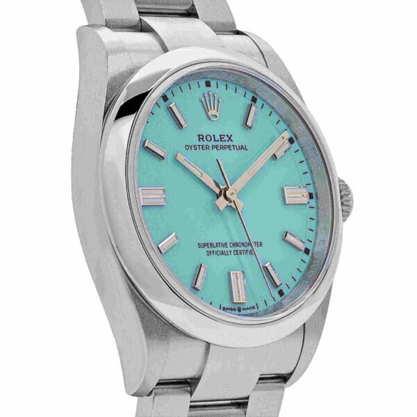 Rolex Oyster Perpetual 126000 Stainless Steel Baby Blue Dial