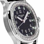 Patek Philippe Aquanaut 5067A-001 'Ladies' Stainless Steel Black Dial Diamond Bezel