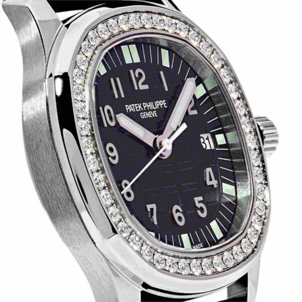 Patek Philippe Aquanaut 5067A-001 'Ladies' Stainless Steel Black Dial Diamond Bezel