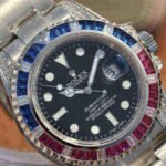 Rolex Submariner M126610LN-0007 Silver Blue/Red Diamond