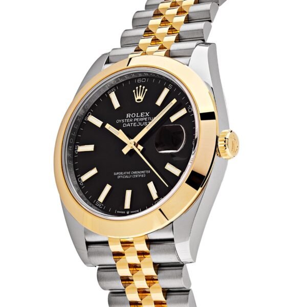 Rolex Datejust 126303 Stainless Steel Yellow Gold Black Dial Jubilee
