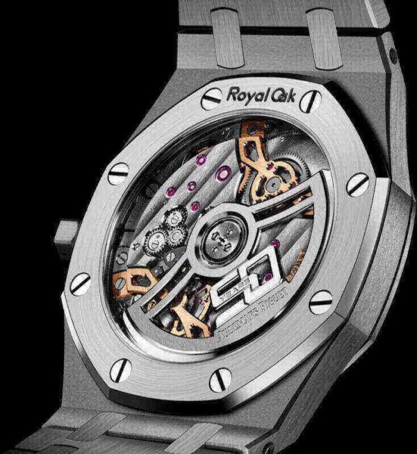 Audemars Piguet Oak Jumbo Extra-Thin Stainless Steel Blue dial Watch 15202ST.OO.1240ST.01