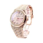 Audemars Piguet Oak Frosted Gold, Rose dial, 37mm, 18k Rose gold, 15454OR.GG.1259OR.03