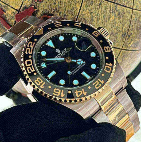 Rolex GMT-Master II 116713LN-78203 40mm 18kt Yellow Gold Automatic Black Dial