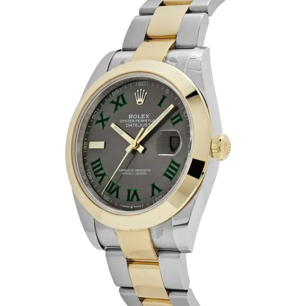 Rolex Datejust 126303-72613 'Wimbledon' Yellow Gold Stainless Steel Slate Dial (2021)