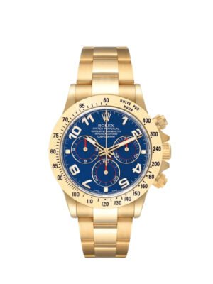 Rolex Daytona 116508 Yellow Gold Blue Racing Arabic Dial