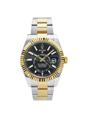 Rolex Sky-Dweller 326933-0002 Stainless Steel Yellow Gold Black Dial (2020)