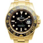 Rolex GMT Master II 116718LN-78208 40mm Yellow Gold Stainless Steel Automatic Black Dial
