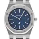 Audemars Piguet Oak Jumbo Extra-Thin, 39mm, Titanium, blue dial, 15202IP.OO.1240IP.01