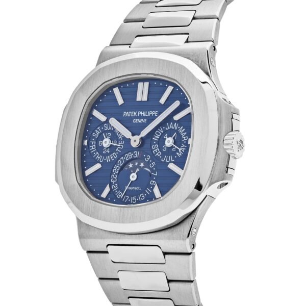 Patek Philippe Nautilus 5740/1G-001 'Tiffany & Co.' Perpetual Calendar Moon Phases White Gold Blue Dial