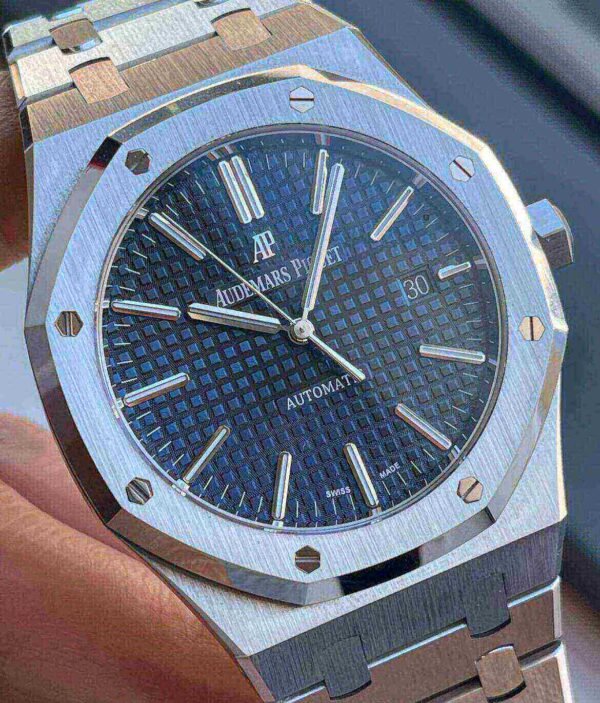 Audemars Piguet Oak Selfwinding Blue dial, 37mm, Stainless steel, 15450ST.OO.1256ST.03