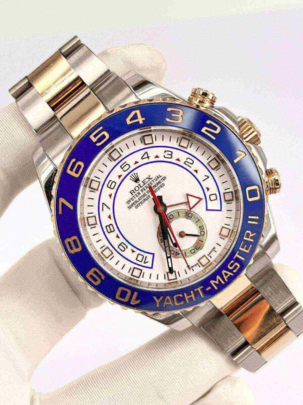 Rolex Yacht-Master 116681-78211 44mm 18KT Rose Gold Stainless Steel Automatic White Dial