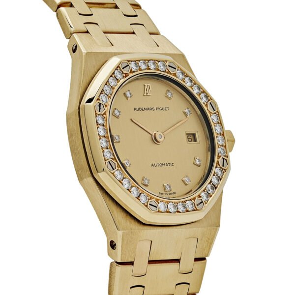 Audemars Piguet Royal Oak 14587/708BA Yellow Gold Champagne Diamond Bezel Diamond Dial (1994)
