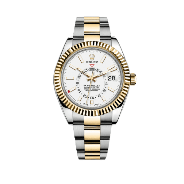 Rolex Sky-Dweller 326933 Stainless Steel Yellow Gold White Dial (2022)
