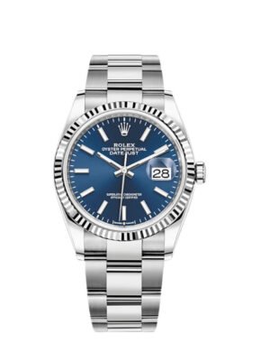 Rolex Datejust 126234 White Gold Stainless Steel Blue Dial Oyster