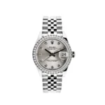 Rolex Datejust 278384RBR-0034 White Gold Stainless Steel Silver Dial