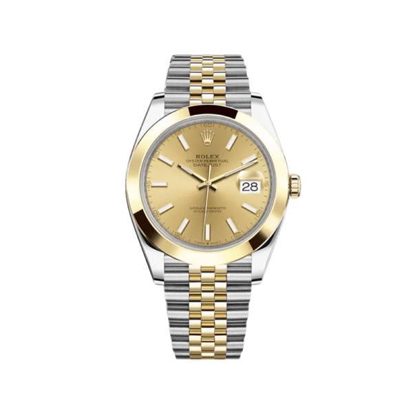 Rolex Datejust 126303 Stainless Steel Yellow Gold Champagne Dial Jubilee