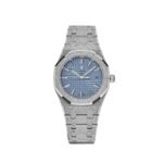 Audemars Piguet Royal Oak 77353BC.GG.1263BC.01 Selfwinding Frosted White Gold Light Blue Dial