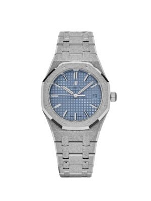 Audemars Piguet Royal Oak 77353BC.GG.1263BC.01 Selfwinding Frosted White Gold Light Blue Dial