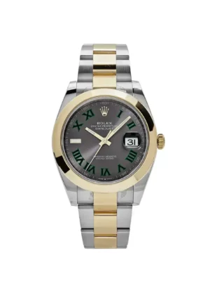 Rolex Datejust 126303-72613 'Wimbledon' Yellow Gold Stainless Steel Slate Dial (2021)