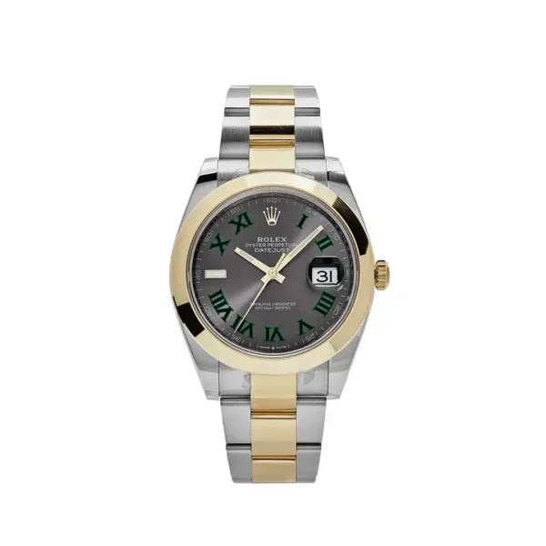 Rolex Datejust 126303-72613 'Wimbledon' Yellow Gold Stainless Steel Slate Dial (2021)