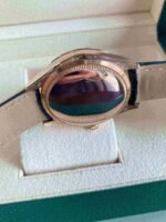 Rolex Cellini Dual Time Rose Gold Automatic Mens Watch 50525-L