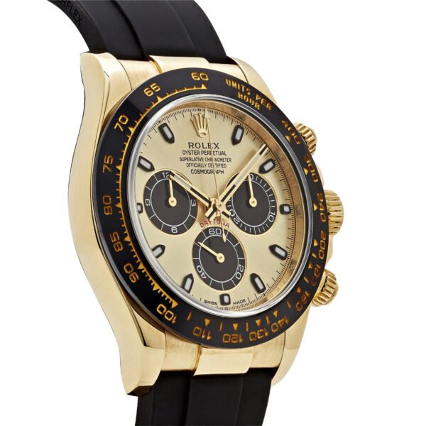 Rolex Cosmograph Daytona 116518LN-0040 Yellow Gold Champagne Black Dial