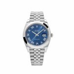 Rolex Datejust 126300 Stainless Steel Blue Roman Dial Jubilee