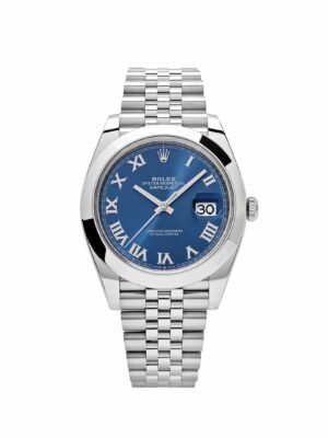 Rolex Datejust 126300 Stainless Steel Blue Roman Dial Jubilee