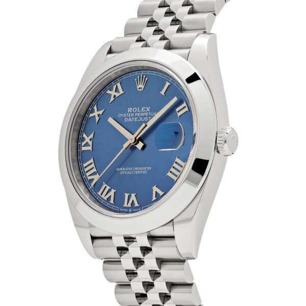 Rolex Datejust 126300 Stainless Steel Blue Roman Dial Jubilee